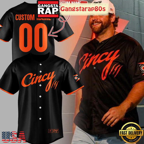 Cincinnati Bengals Cincy Edition Custom Name Number Baseball Jersey
