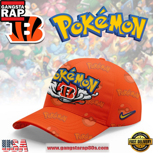 Cincinnati Bengals NFL x Pokemon Unique Sports Design Cap Hats