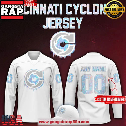 Cincinnati Cyclones Ice-Blue Special Edition Hockey Jersey