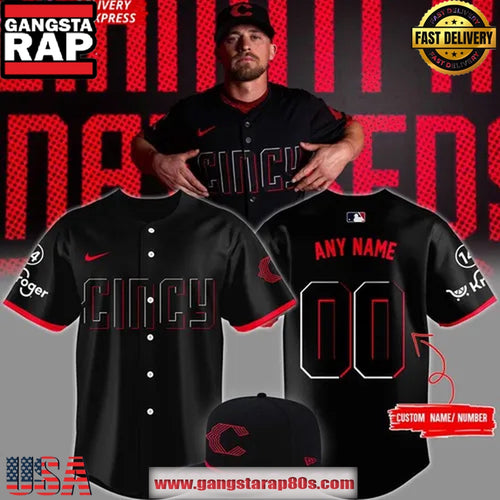 Cincinnati Reds City Connect 2025-26 Custom Baseball Jersey Shirt