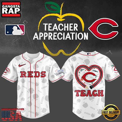 Cincinnati Reds Teacher Appreciation 2025 Baseball Jersey