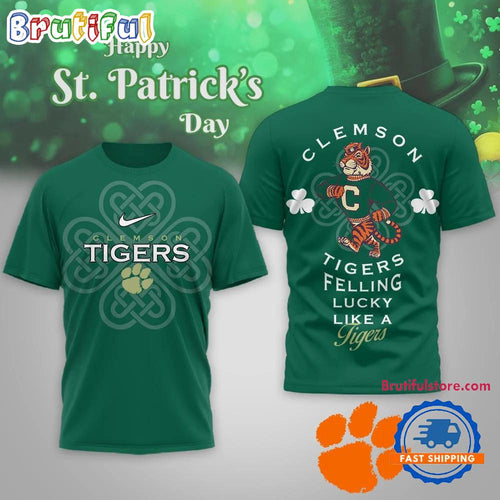 Clemson Tigers 2026 NCAA Lucky St. Patricks Day Limited Edition 3D Shirt