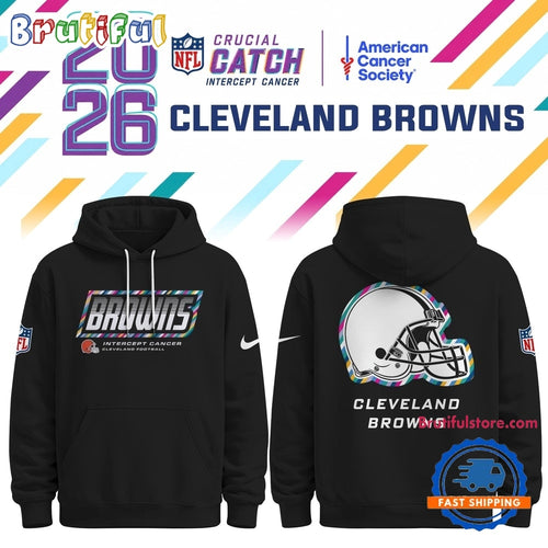 Cleveland Browns NFL Crucial Catch 2026 Limited Edition Black Hoodie Shirt