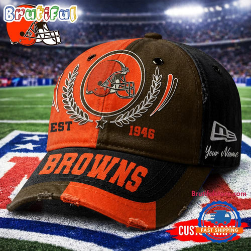 Cleveland Browns NFL Split Color New Era Classic Cap