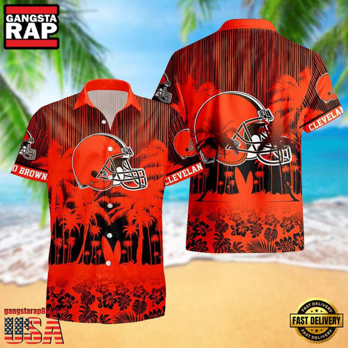 NFL Cleveland Browns New Design Aloha Hawaii Shirt