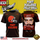 Cleveland Browns x Post Malone Jelly Roll The Big Ass Stadium Tour 2026 Unisex T-Shirt