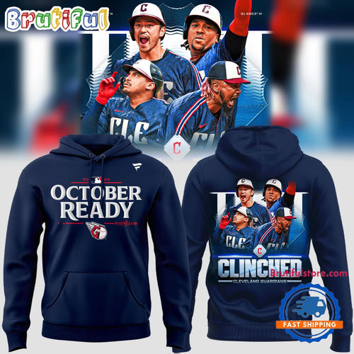 Cleveland Guardians Clinched October Ready Postseason 2024 Hoodie T-Shirt