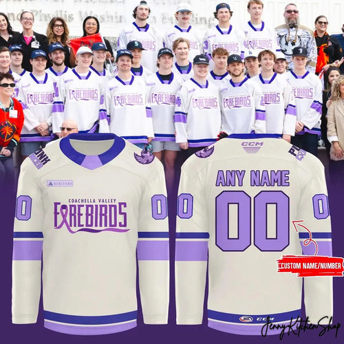 Coachella Valley Firebirds 2026 Cancer Awareness Night Jersey