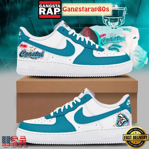 Coastal Carolina Chanticleers 2025 Air Force 1 Sneakers Shoes
