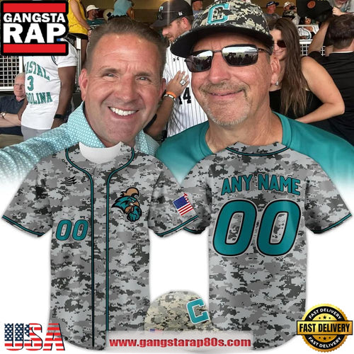 Coastal Carolina University Special Edition Camo Custom Baseball Jersey