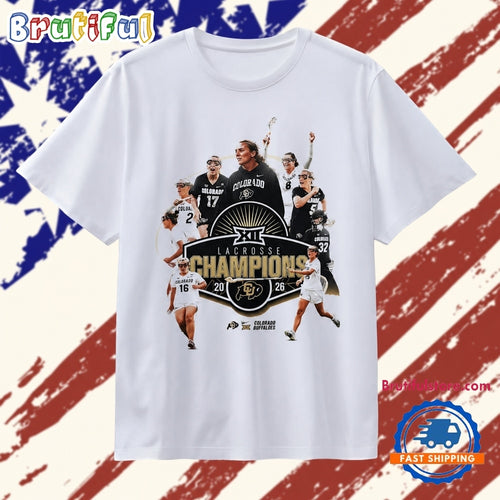 Colorado Buffaloes 2026 Lacrosse Champions T Shirt
