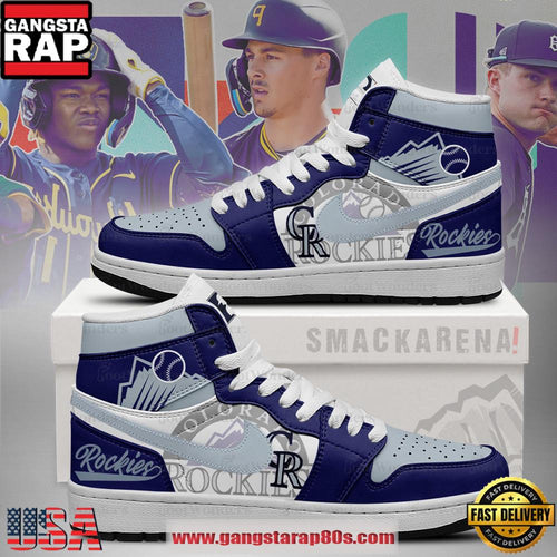 Colorado Rockies MLB Trending Sneakers Air Jordan 1 High Top Shoes