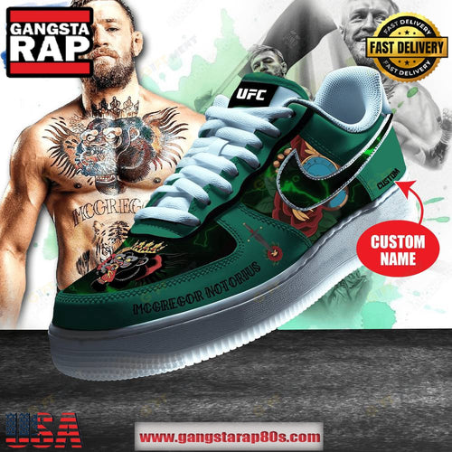Conor McGregor Notorious UFC Air Force 1 Running Sneakers Shoes