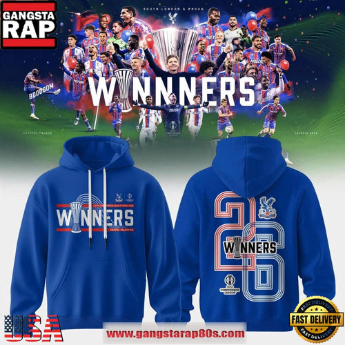 Crystal Palace FC 2026 UEFA Conference League Champions Unisex Hoodie