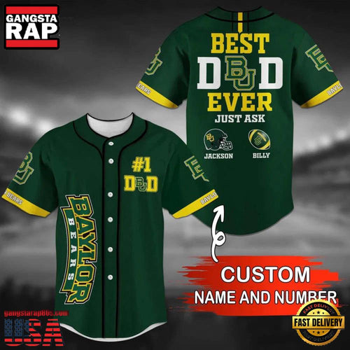 Personalized Baylor Bears Summer Baseball Jersey Shirt