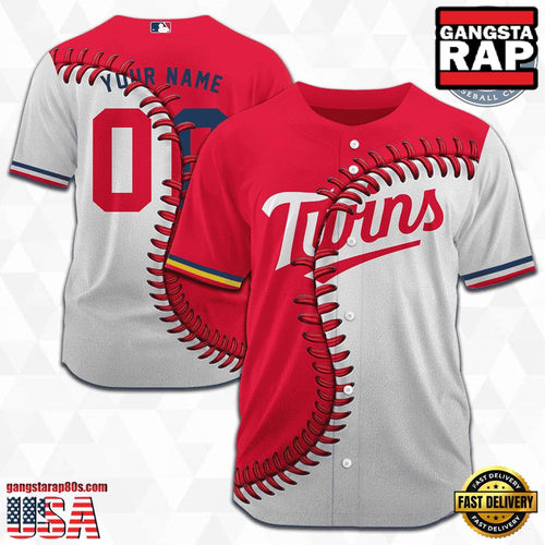 MLB Custom Name Number Minnesota Twins Baseball Jersey