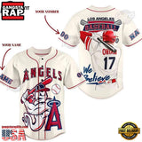 Personalized MLB Los Angeles Angels Summer Baseball Jersey Shirt