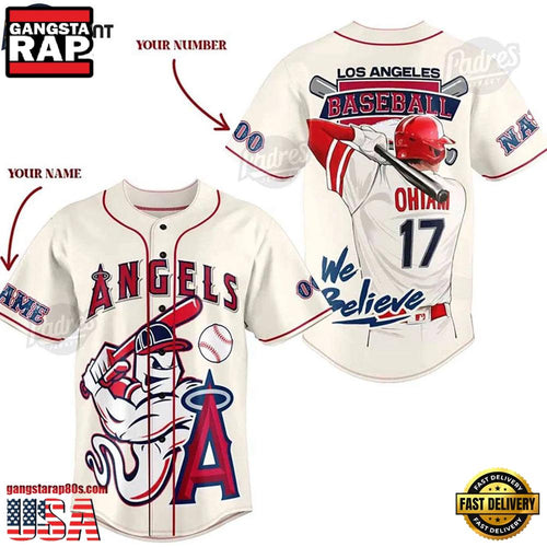 Personalized MLB Los Angeles Angels Summer Baseball Jersey Shirt