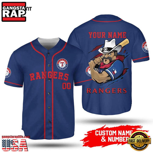 Personalized MLB Texas Rangers Summer Baseball Jersey Shirt