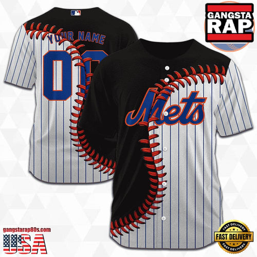 MLB Custom Name Number New York Mets Baseball Jersey