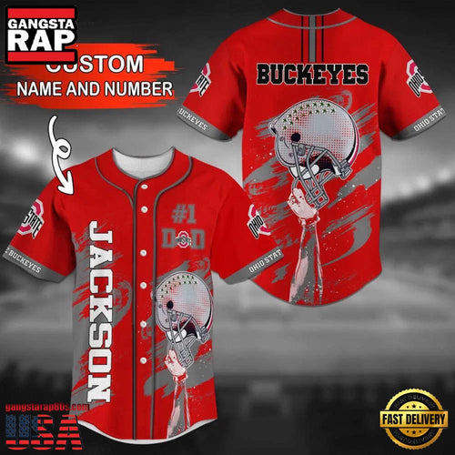 Personalized Ohio State Buckeyes Summer Baseball Jersey Shirt