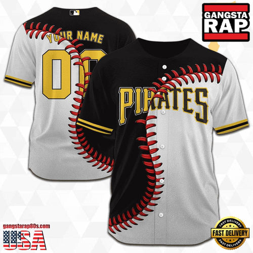 MLB Custom Name Number Pittsburgh Pirates Baseball Jersey