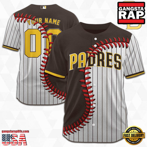 MLB Custom Name Number San Diego Padres Baseball Jersey