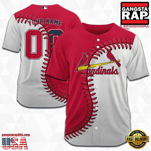 MLB Custom Name Number St Louis Cardinals Baseball Jersey