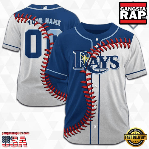 MLB Custom Name Number Tampa Bay Rays Baseball Jersey