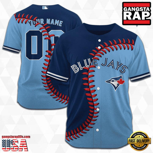 MLB Custom Name Number Toronto Blue Jays Baseball Jersey