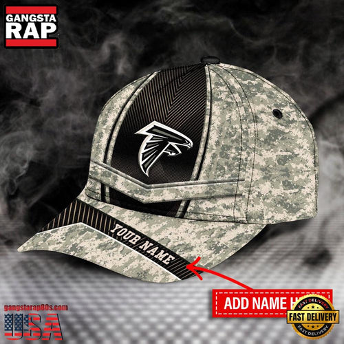 NFL Custom Name Atlanta Falcons Camo Classic Cap Snapback Hats