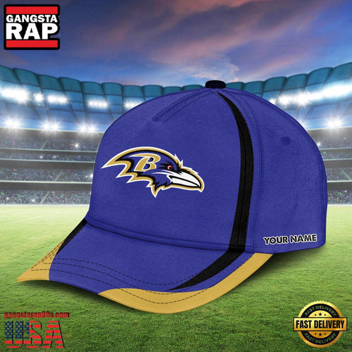 NFL Custom Name Baltimore Ravens Basic Classic Cap Snapback Hats