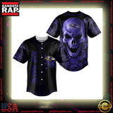 NFL Custom Name Baltimore Ravens Football Skull Baseball Jersey Shirt