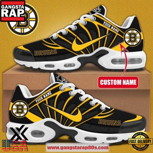 Boston Bruins NHL New 2026 Version Custom Air Max Plus Shoes Running Sneakers