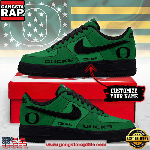 NCAA Custom Oregon Ducks New 2026 Version Air Force 1 Sneakers Shoes
