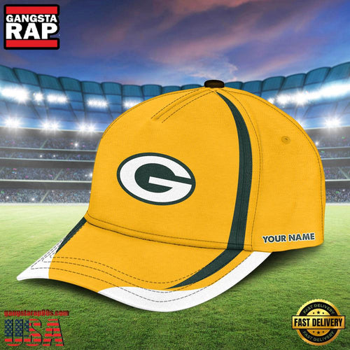 NFL Custom Name Green Bay Packers Basic Classic Cap Snapback Hats