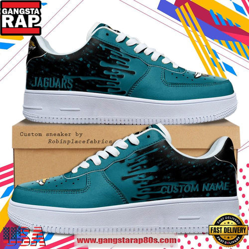 Custom Name Jacksonville Jaguars NFL New 2026 Version Air Force 1 Fashions Shoes