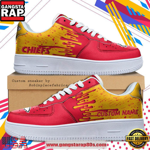 Custom Name Kansas City Chiefs NFL New 2026 Version Air Force 1 Fashions Shoes