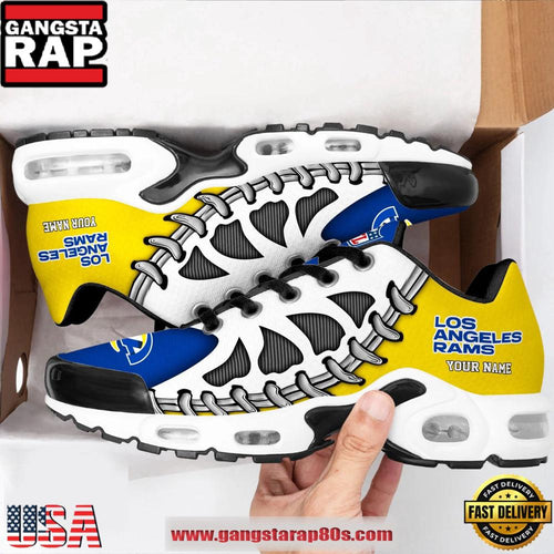 NFL Los Angeles Rams Unique Design Custom Air Max Plus Shoes Running Sneakers