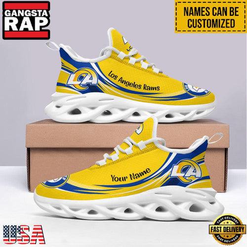 NFL Los Angeles Rams Logo New Design Max Soul Shoes Running Sneakers