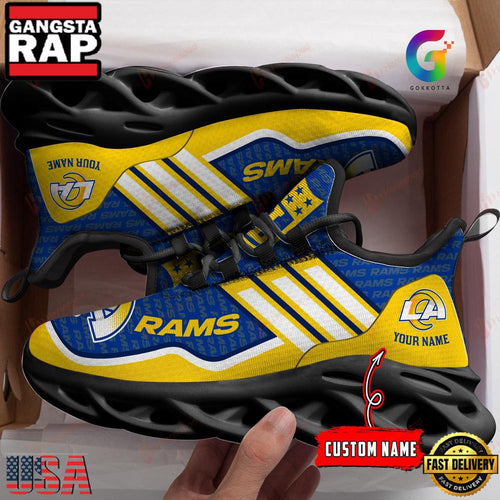 NFL Los Angeles Rams Football New Design Max Soul Shoes Running Sneakers