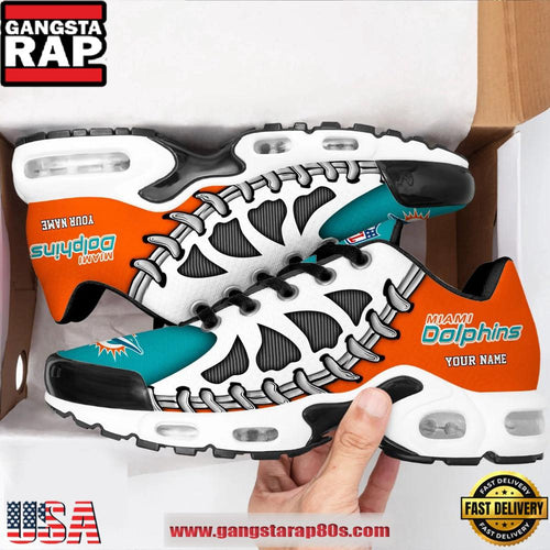 NFL Miami Dolphins Unique Design Custom Air Max Plus Shoes Running Sneakers