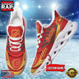 NHL Custom Name Calgary Flames Team Logo Design Max Soul Shoes Running Sneakers