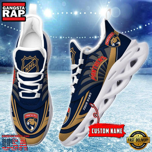 NHL Custom Name Florida Panthers Team Logo Design Max Soul Shoes Running Sneakers