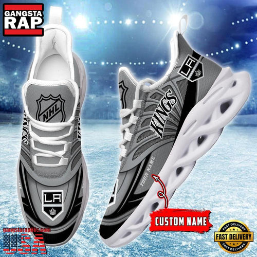 NHL Custom Name Los Angeles Kings Team Logo Design Max Soul Shoes Running Sneakers