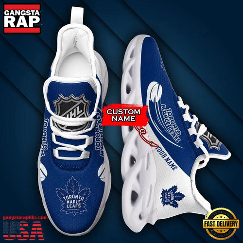 NHL Custom Name Toronto Maple Leafs Team Sport Max Soul Shoes