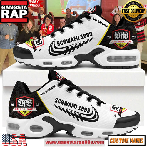 Custom VfB Stuttgart Fan Sneakers Schwami 1893 Special Air Max Plus Shoes Running Sneakers