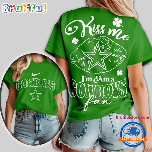 Dallas Cowboys 2026 NFL Kiss Me St. Patricks Day All Over Print Shirt