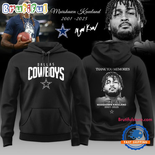 Dallas Cowboys Marshawn Kneeland Thank You Memories 2001-2025 Black Hoodie