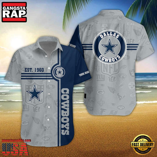 NFL Dallas Cowboys Logo Team Custom Name New Design Hawaiian Shirt